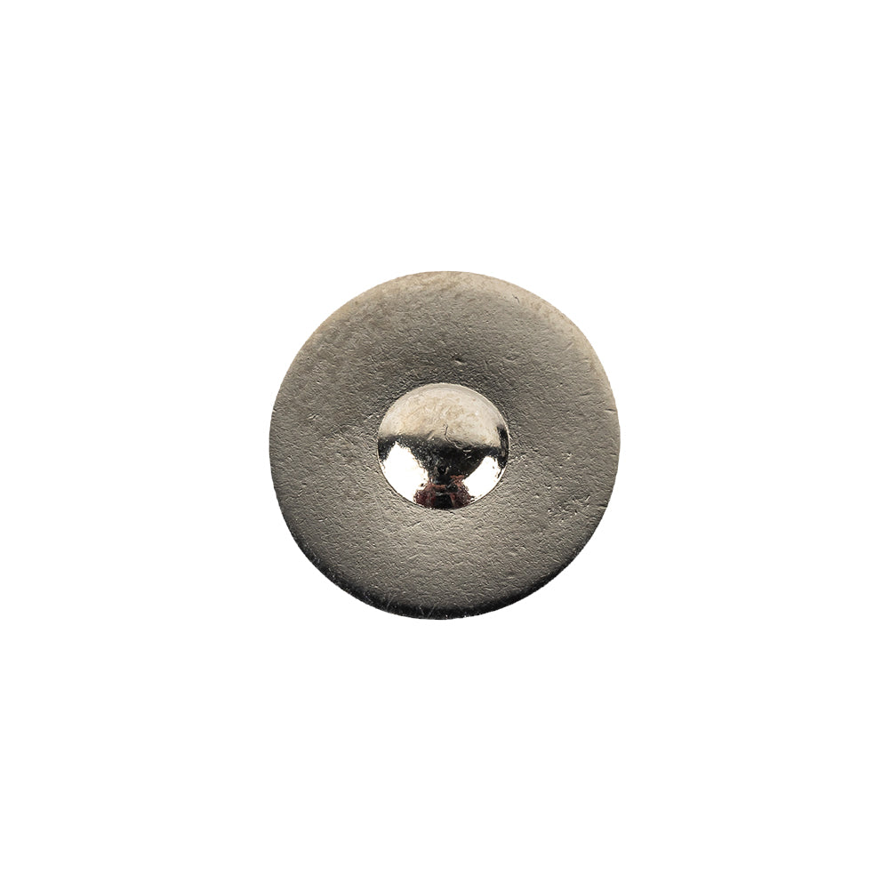 Silver Metal Coat Button - 24L/15mm Silver Metal Coat Button - 24L/15mm