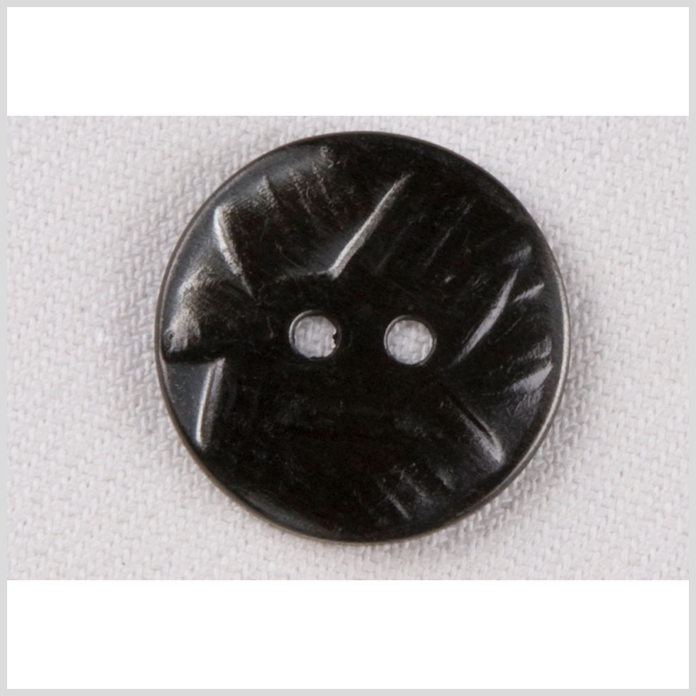 Metal 2-Hole Button - 32L/20mm - Gunmetal Abstract Carvings Metal 2-Hole Button - 32L/20mm - Gunmetal Abstract Carvings