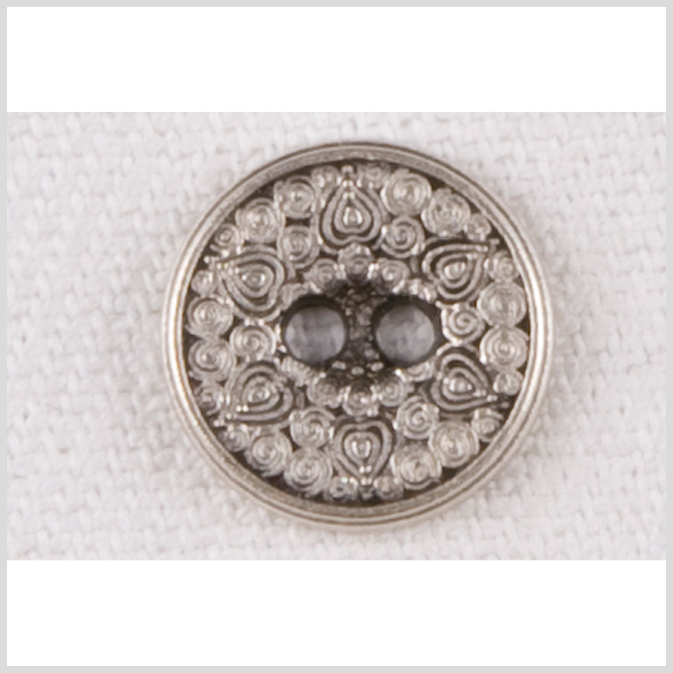 Silver Metal Coat Button - 18L/11.5mm Silver Metal Coat Button - 18L/11.5mm