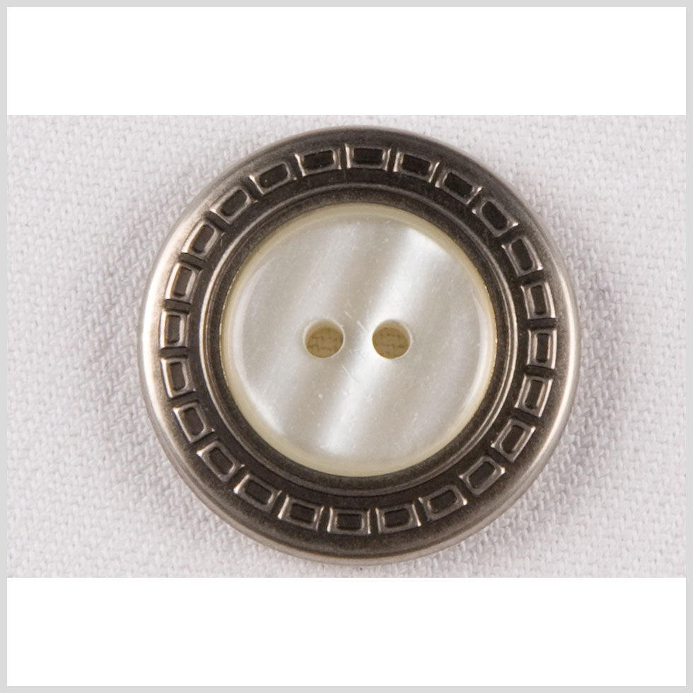 Silver Metal Coat Button - 44L/28mm Silver Metal Coat Button - 44L/28mm