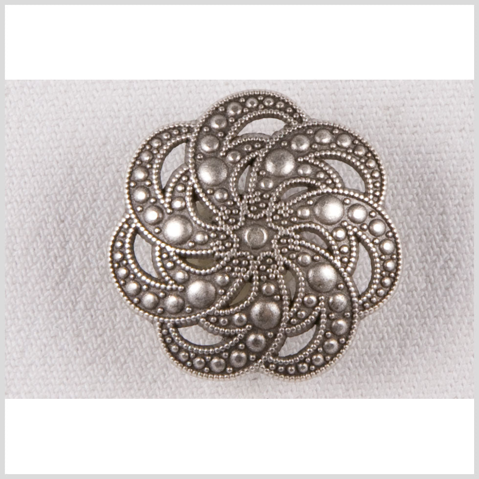 Silver Metal Coat Button - 44L/28mm Silver Metal Coat Button - 44L/28mm