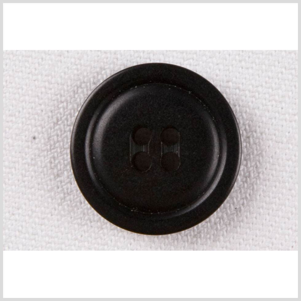 Black Plastic Button - 32L/20mm Black Plastic Button - 32L/20mm