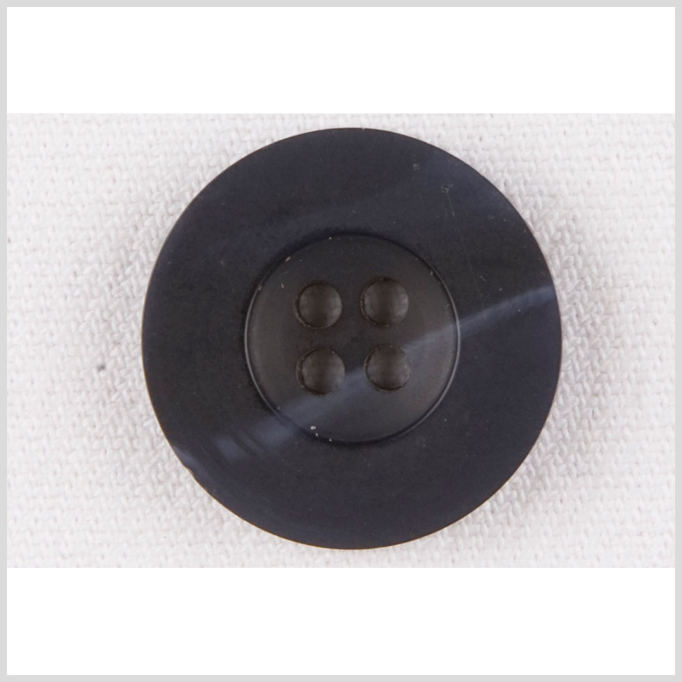 Plastic 4-Hole Button - 32L/20mm - Navy Blue Wide Flat Rim Plastic 4-Hole Button - 32L/20mm - Navy Blue Wide Flat Rim