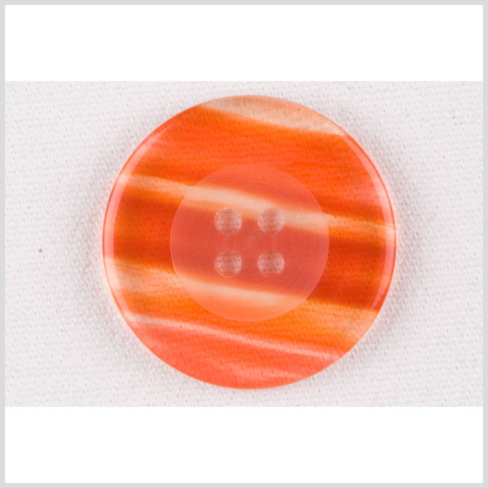 Red/Clear Plastic Button - 48L/30.5mm Red/Clear Plastic Button - 48L/30.5mm