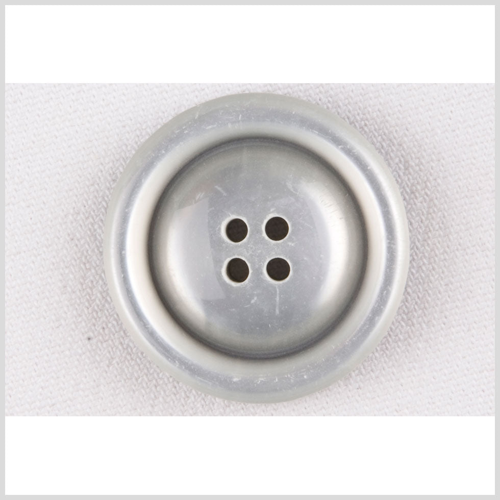 Plastic 2-Hole Button - 40L/25.5mm - Silvery Gray Tire Rim and Convex Center Plastic 2-Hole Button - 40L/25.5mm - Silvery Gray Tire Rim and Convex Center