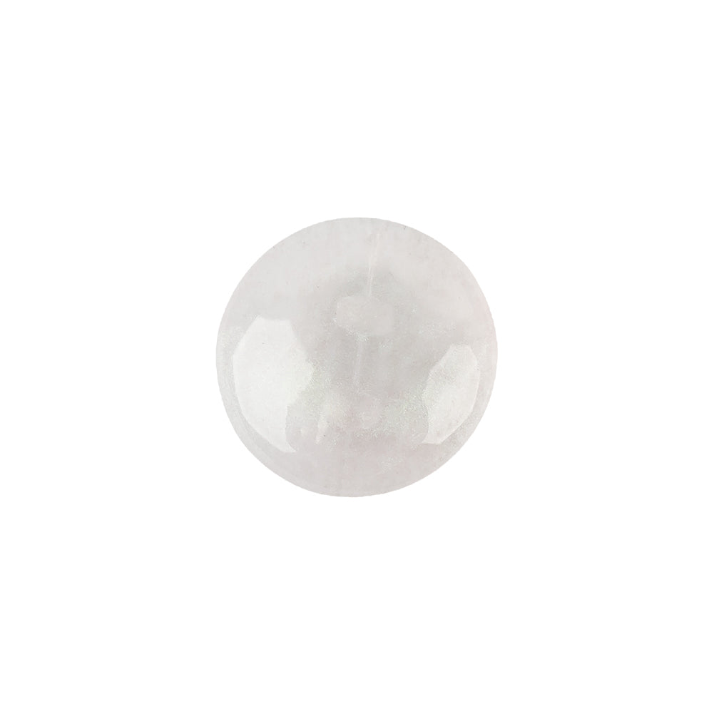 Plastic Shank Back Button - 24L/15mm - Iridescent White Dome Shaped Plastic Shank Back Button - 24L/15mm - Iridescent White Dome Shaped