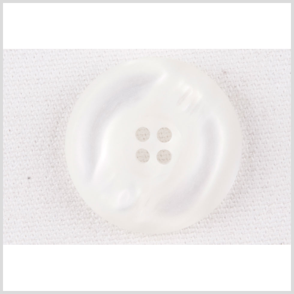 White Plastic Button - 40L/25mm White Plastic Button - 40L/25mm