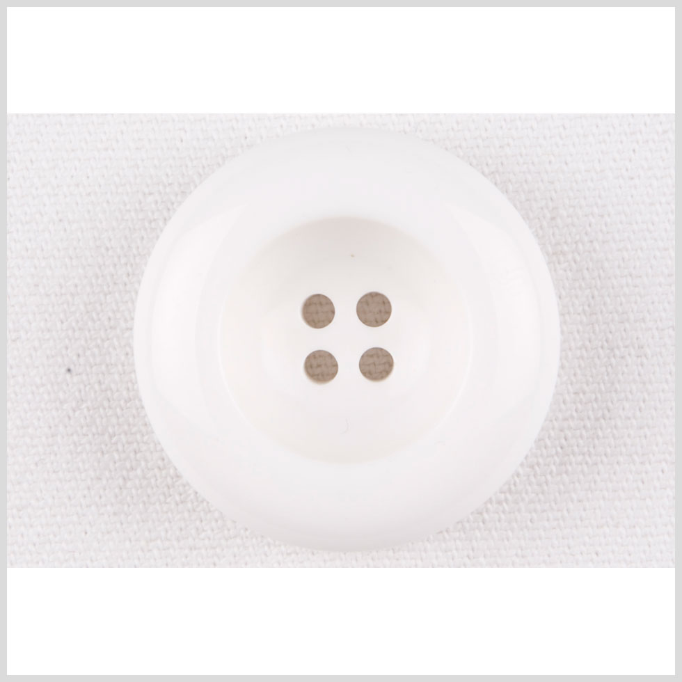 White Plastic Button - 48L/30.5mm White Plastic Button - 48L/30.5mm