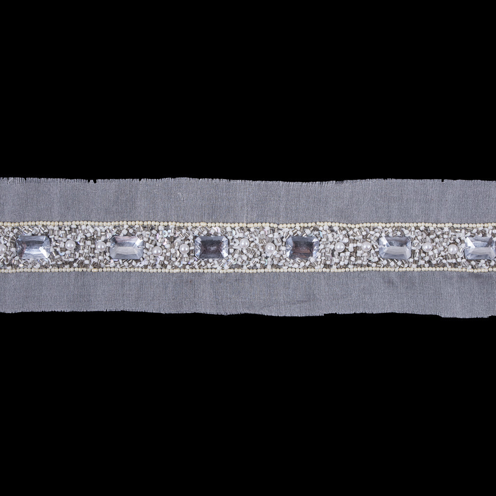 Multi Stone Elaborate Beaded Trim Multi Stone Elaborate Beaded Trim