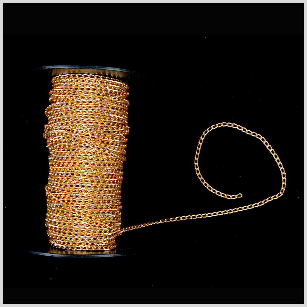 3/16 Gold Aluminum Metal Chain 3/16 Gold Aluminum Metal Chain