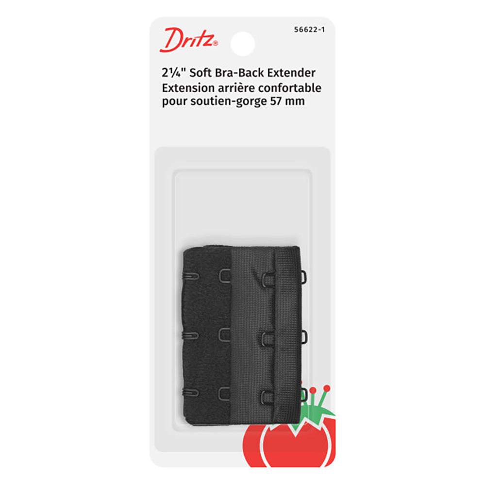 Dritz Soft Bra-Back Extender - Black - 2.25" Dritz Soft Bra-Back Extender - Black - 2.25"
