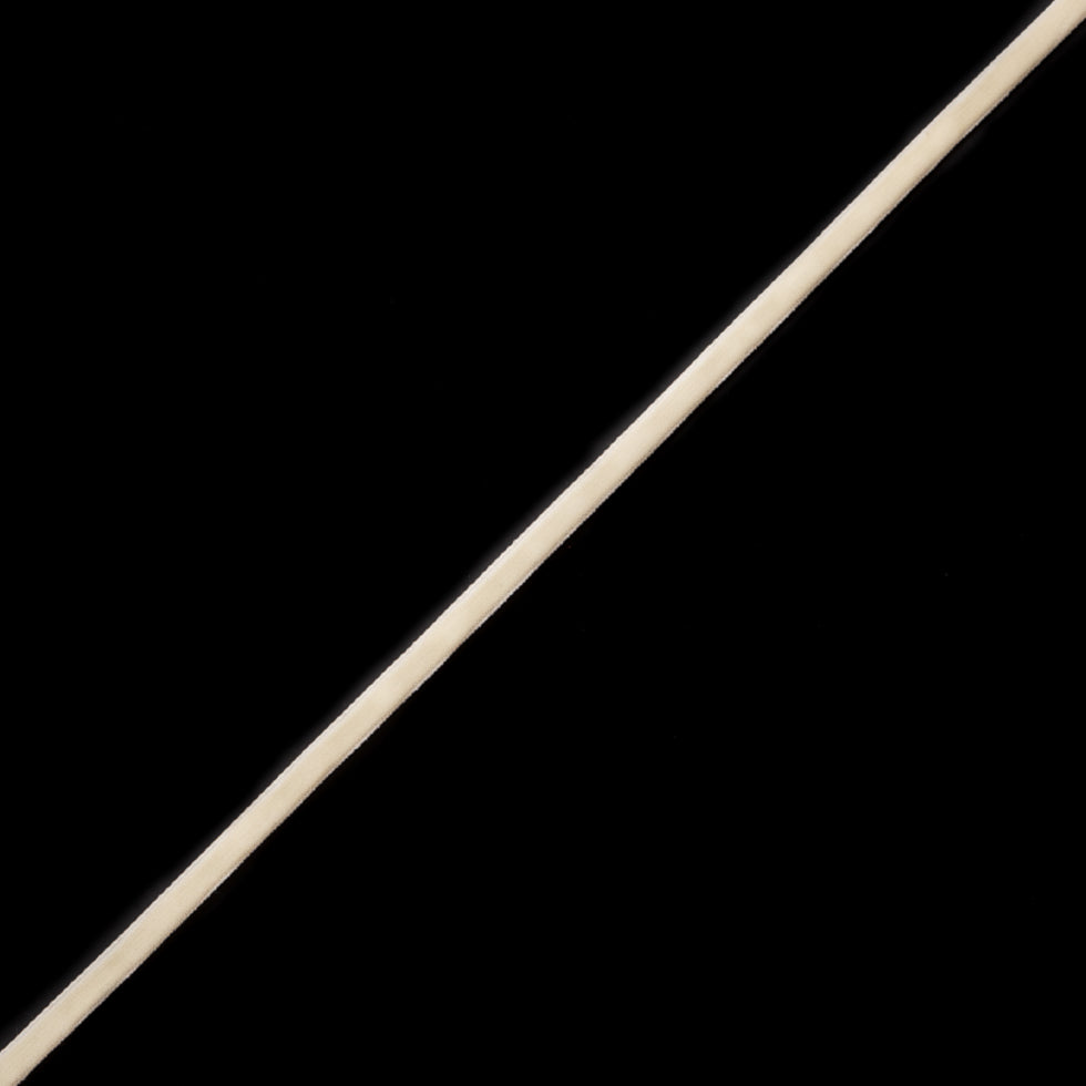 Off-White Double Face Velvet Ribbon - 1/8 Off-White Double Face Velvet Ribbon - 1/8