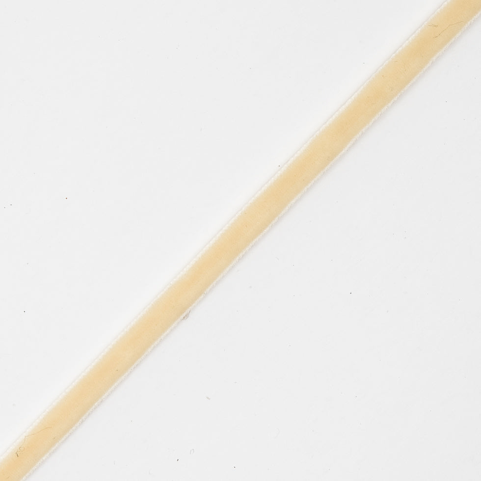 Ivory Double Face Velvet Ribbon - 1/8 Ivory Double Face Velvet Ribbon - 1/8
