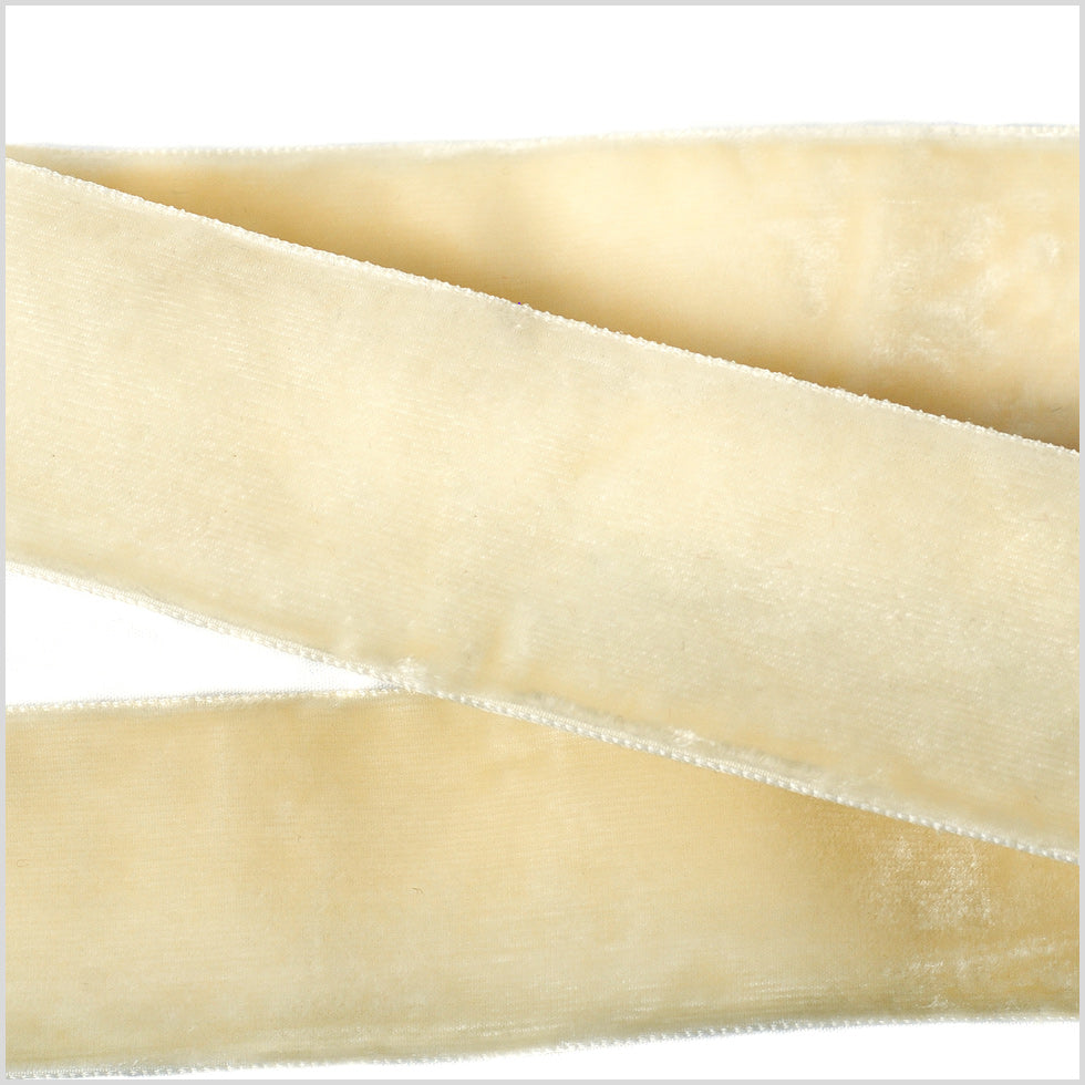 Ivory Double Face Velvet Ribbon - 1.5" Ivory Double Face Velvet Ribbon - 1.5"