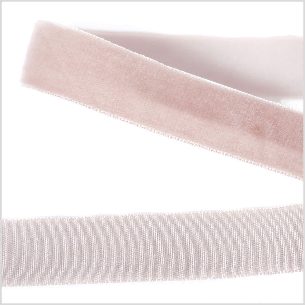White Single Face Velvet Ribbon - 7/8" White Single Face Velvet Ribbon - 7/8"