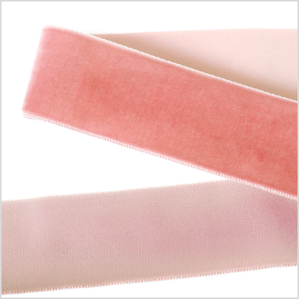 Coral Single Face Velvet Ribbon - 1.5 Coral Single Face Velvet Ribbon - 1.5