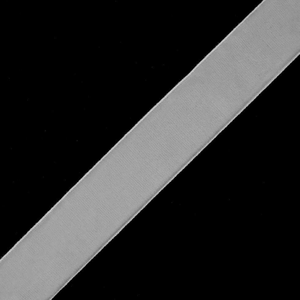 Off-White Single Face Velvet Ribbon - 1.5 Off-White Single Face Velvet Ribbon - 1.5
