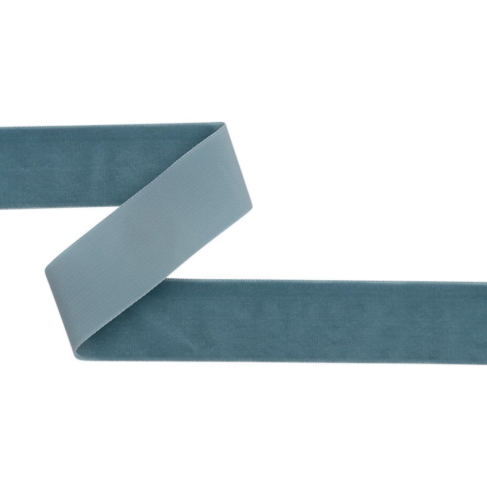 French Blue Single Face Velvet Ribbon - 1.5" French Blue Single Face Velvet Ribbon - 1.5"
