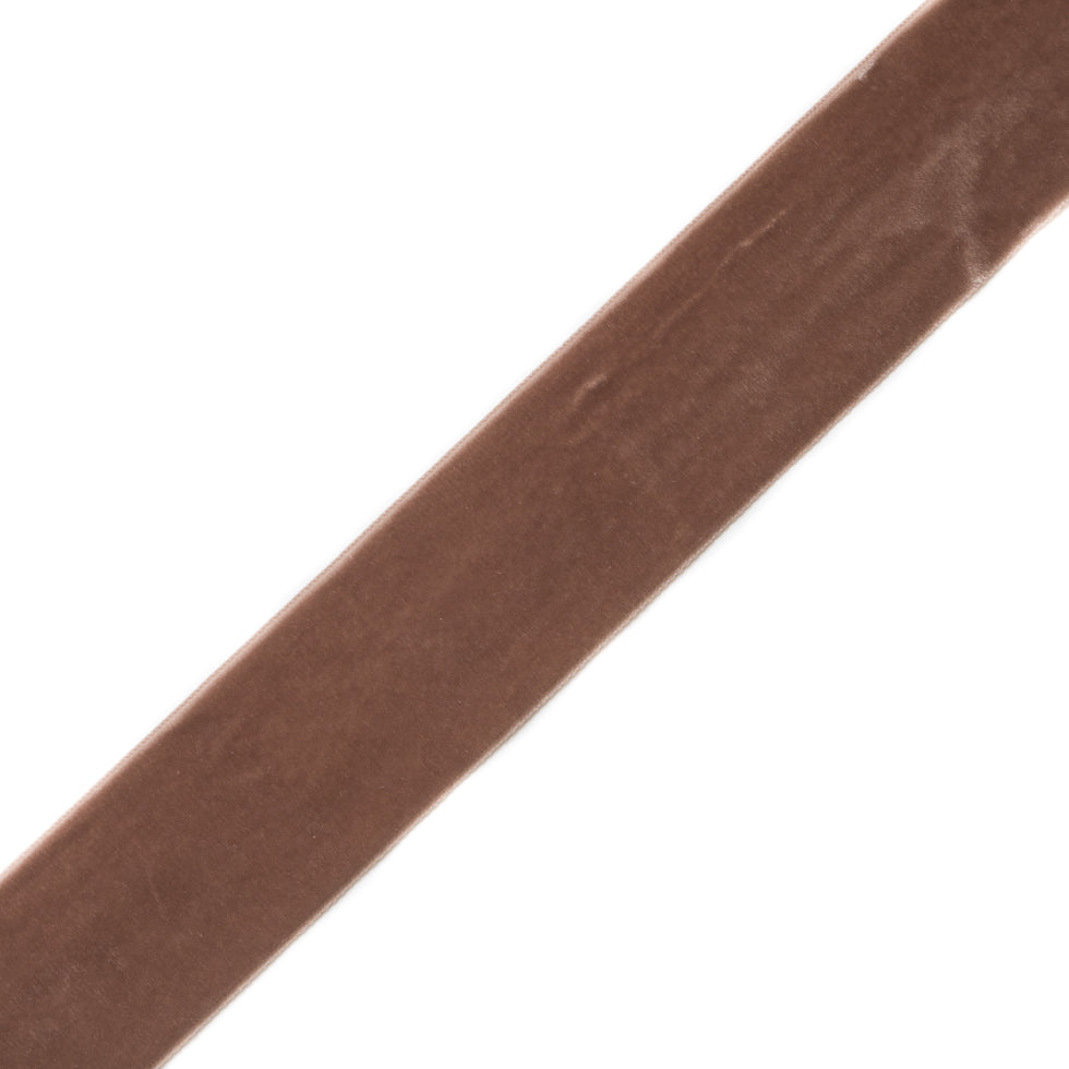 Tan Single Face Velvet Ribbon - 2" Tan Single Face Velvet Ribbon - 2"