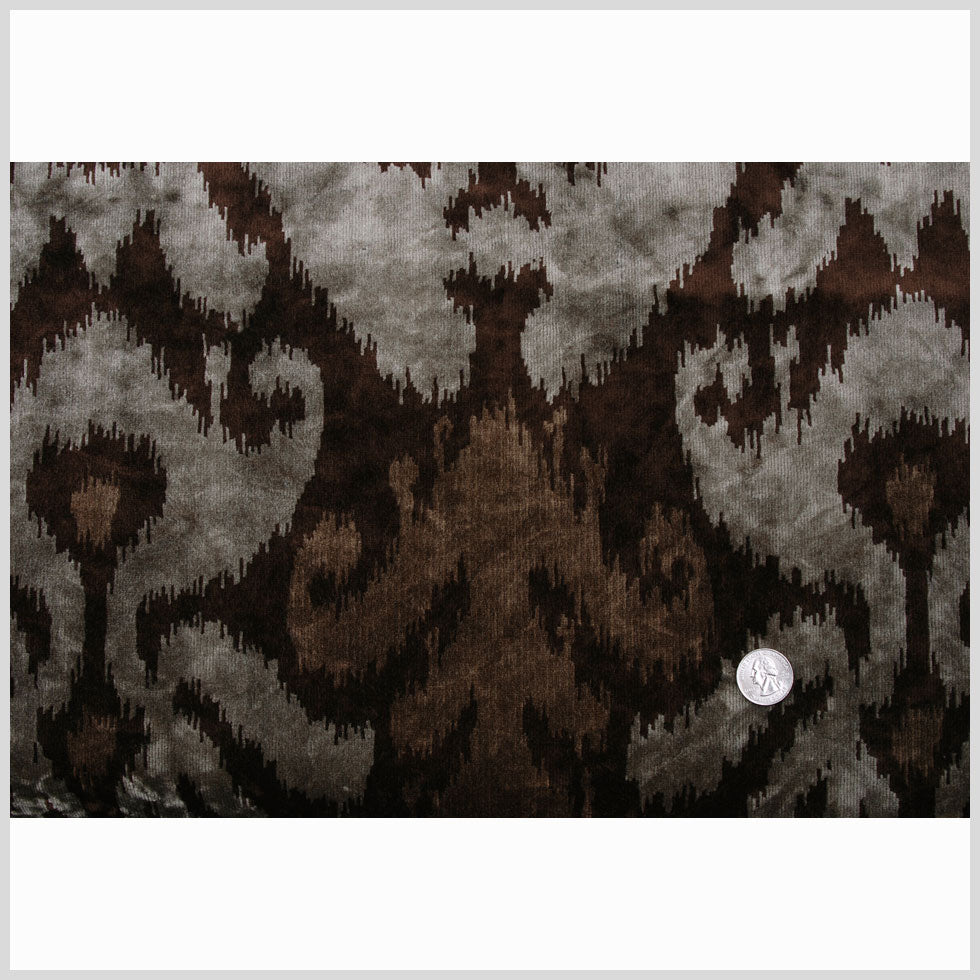 Brown Ikat Velvet - Full Brown Ikat Velvet - Full