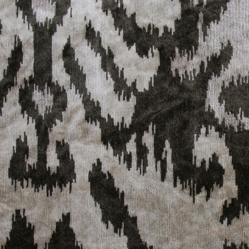 Gray Ikat Velvet Gray Ikat Velvet