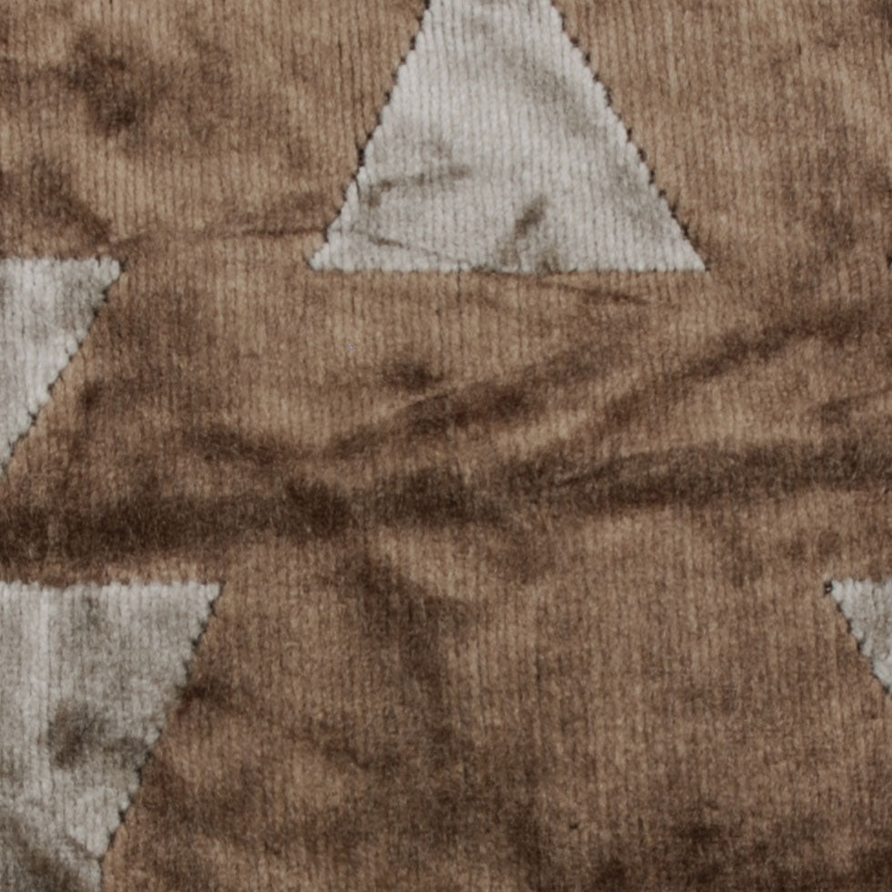 Brown Geometric Velvet Detail Brown Geometric Velvet Detail