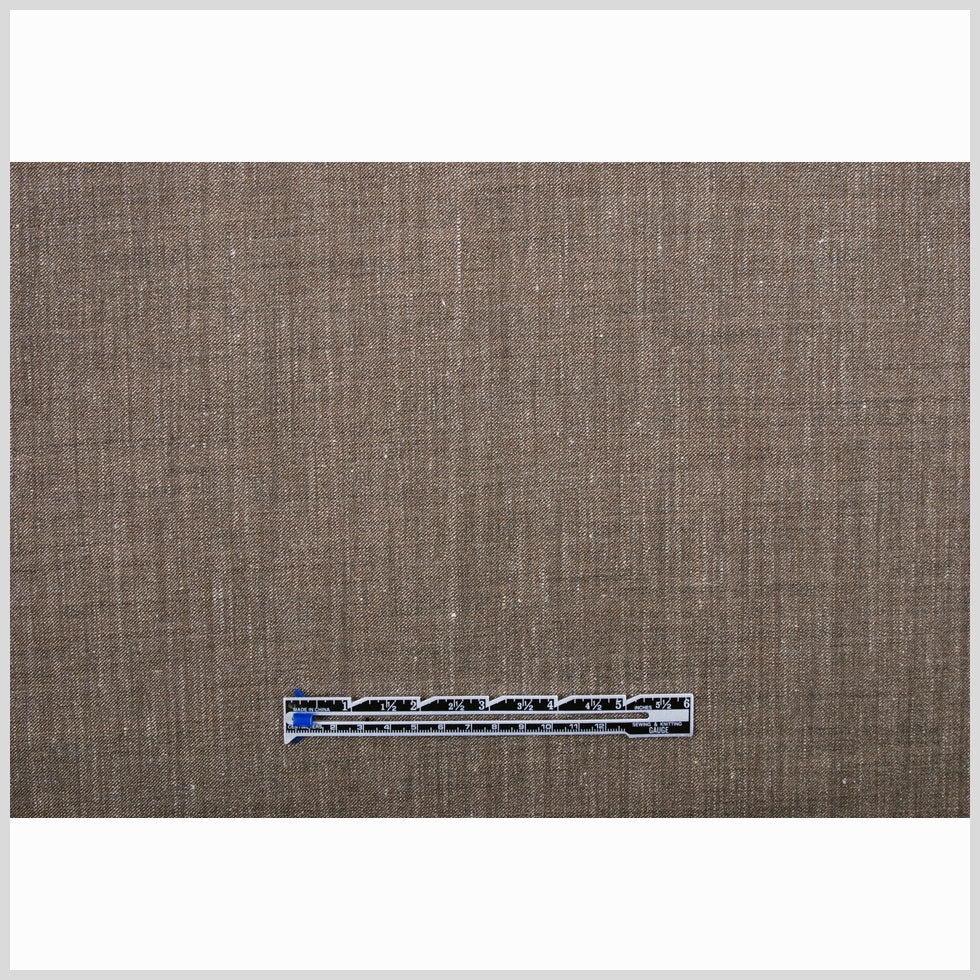 Italian Brown Solid Wool Suiting Full Italian Brown Solid Wool Suiting Full