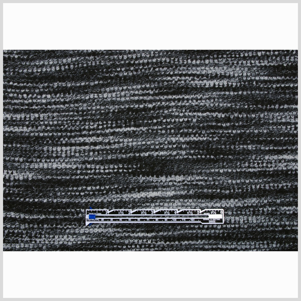 Sumptuous Black/Gray Italian Wool - Full Sumptuous Black/Gray Italian Wool - Full