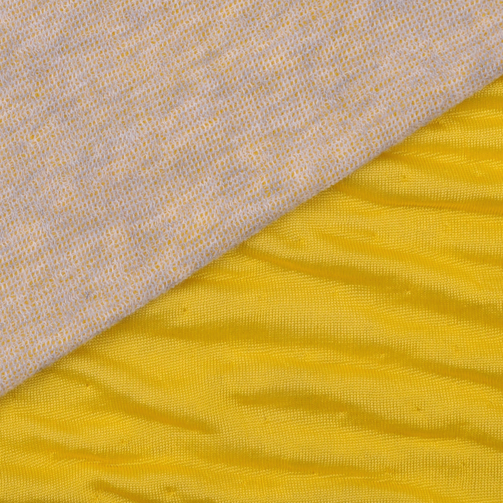 Italian Bright Yellow Double-Faced Contemporary Jersey Italian Bright Yellow Double-Faced Contemporary Jersey