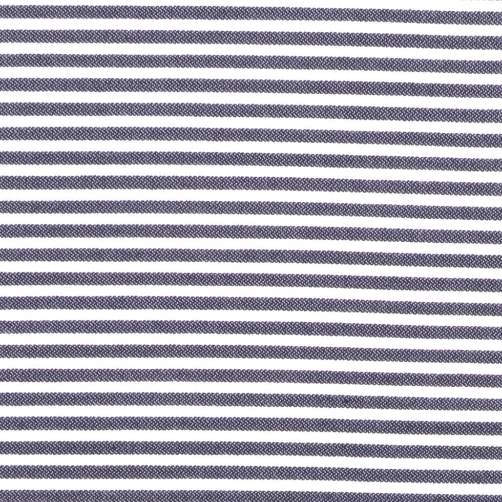 Italian Black Striped Cotton-Blended Woven Detail Italian Black Striped Cotton-Blended Woven Detail