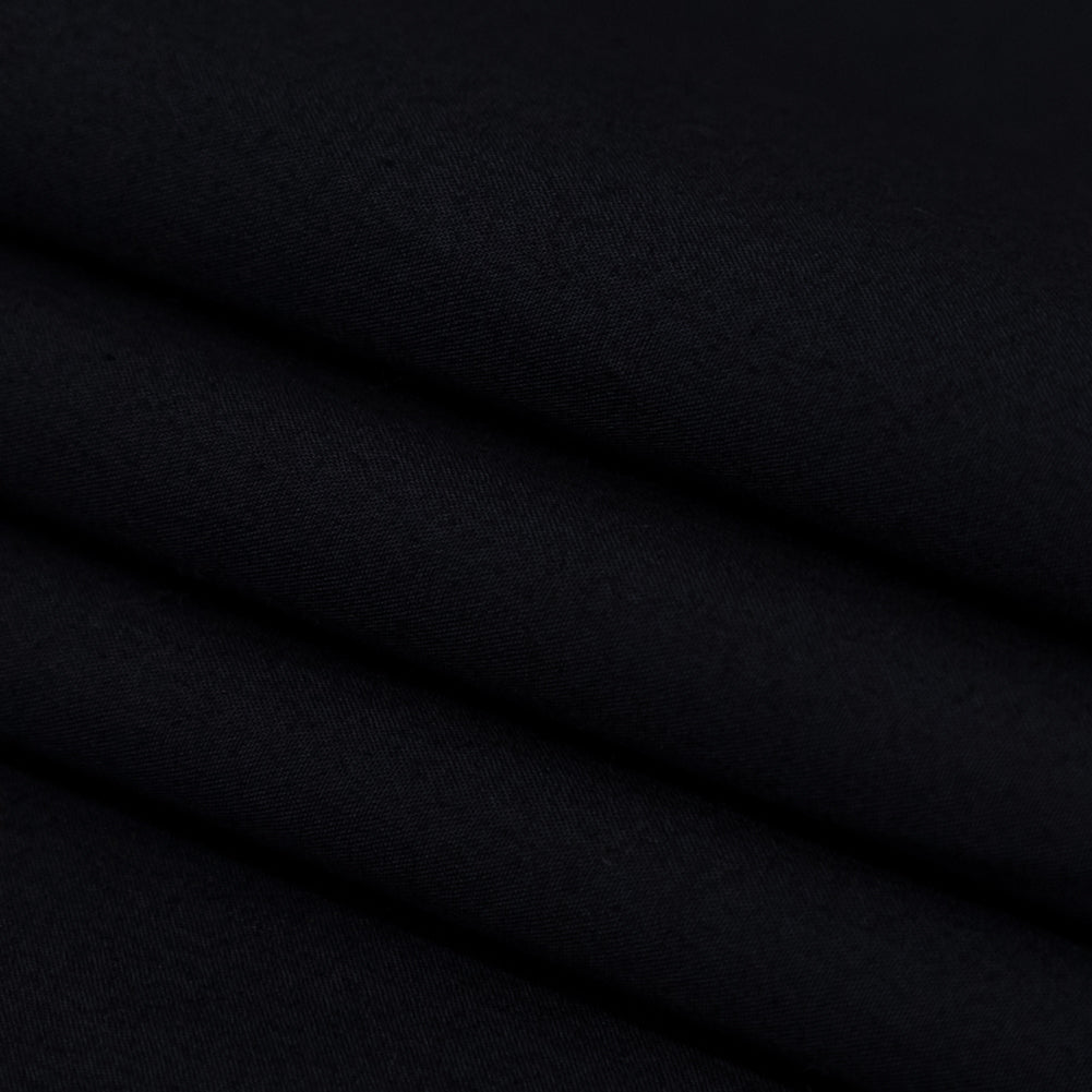 Italian Carbon Blue Cotton Poplin - Folded Italian Carbon Blue Cotton Poplin - Folded