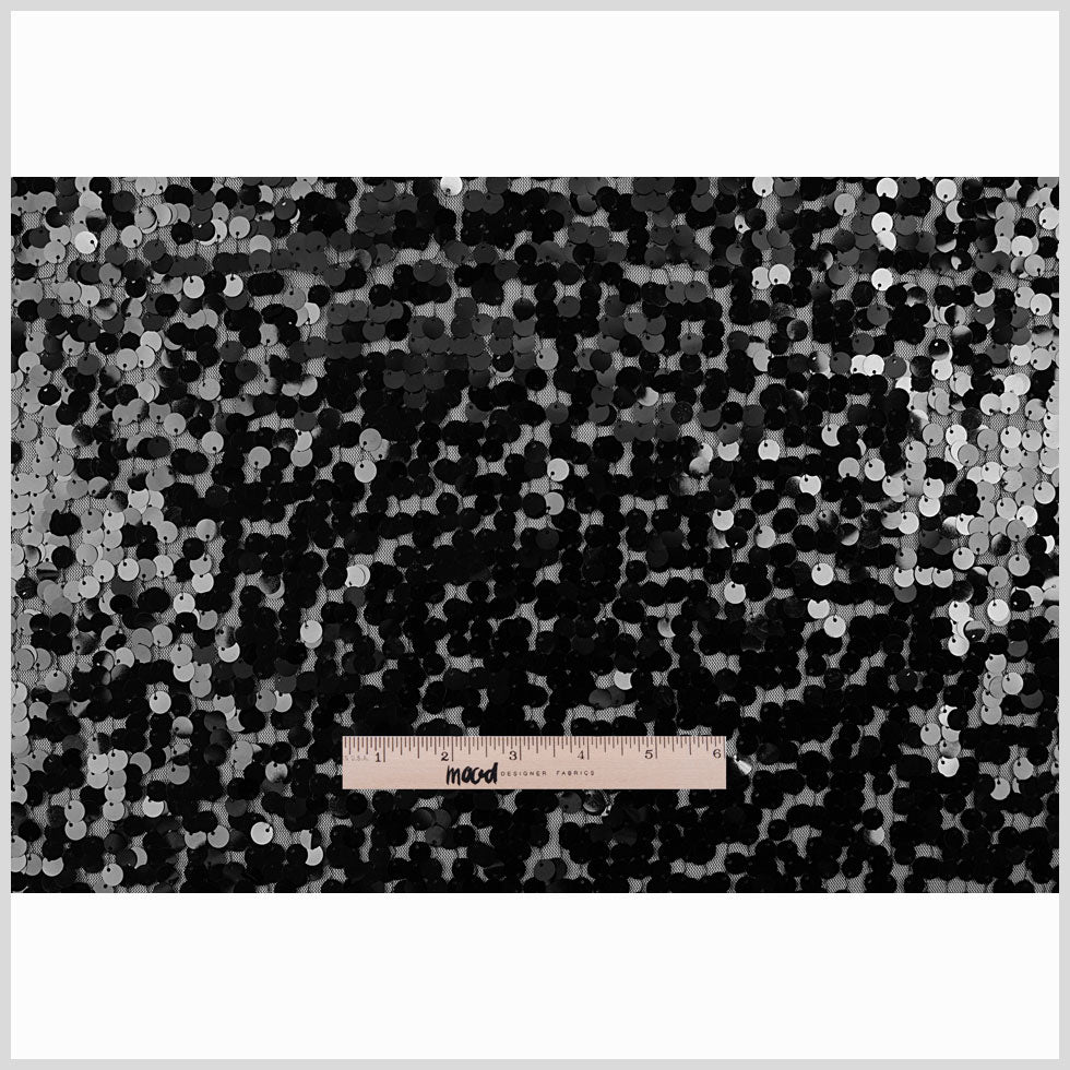 Black Solid Paillette Sequins - Full Black Solid Paillette Sequins - Full