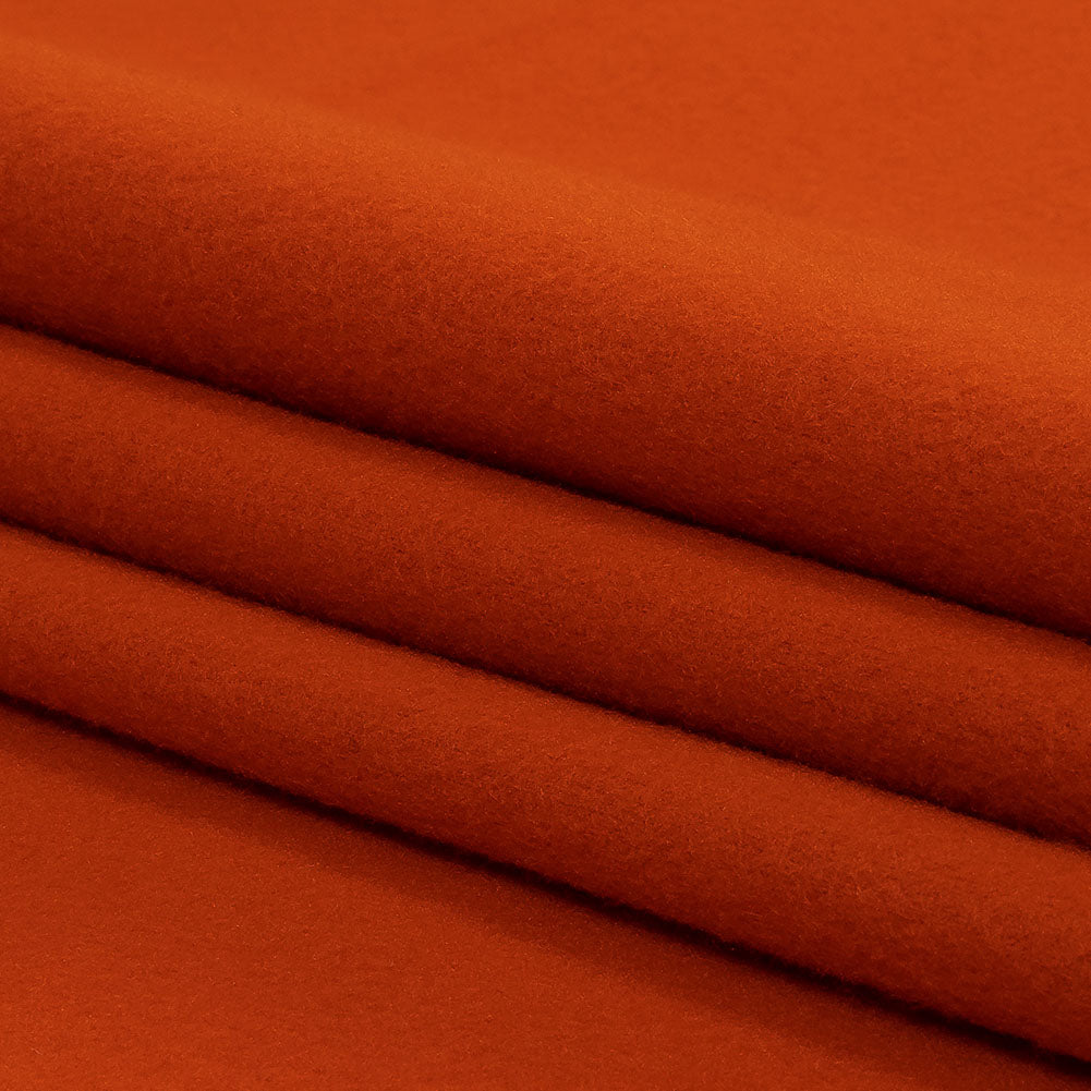 Pumpkin Orange Acrylic Fleece Folded Pumpkin Orange Acrylic Fleece Folded