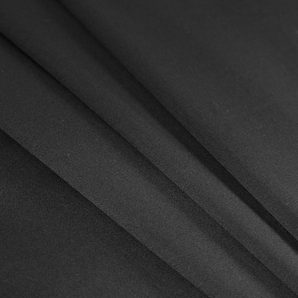 Black Stretch Cotton Sateen - Folded Black Stretch Cotton Sateen - Folded