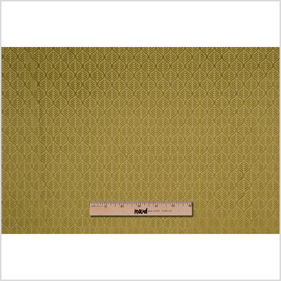 Chartreuse Geometric Imprint Velvet - Full Chartreuse Geometric Imprint Velvet - Full