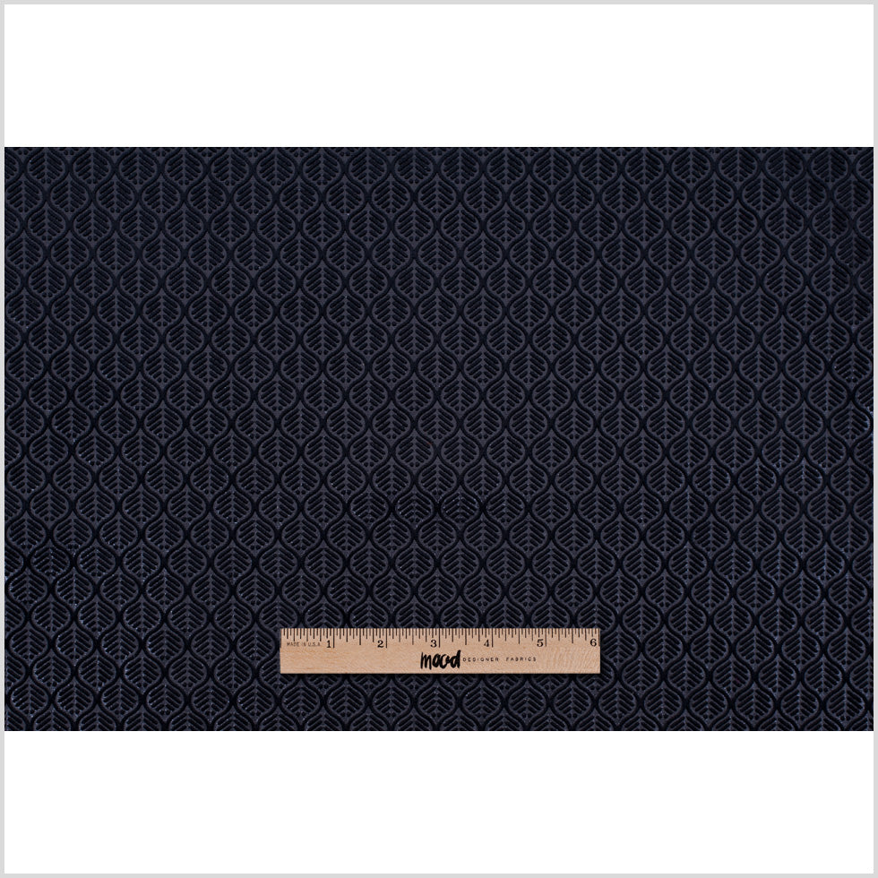 Black Geometric Cut Velvet - Full Black Geometric Cut Velvet - Full