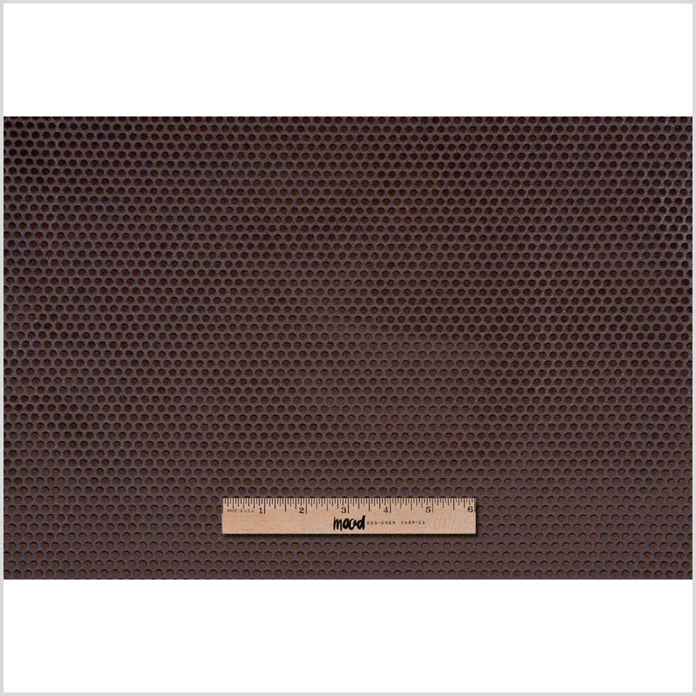 Brown Dotted Cut Velvet Full Brown Dotted Cut Velvet Full