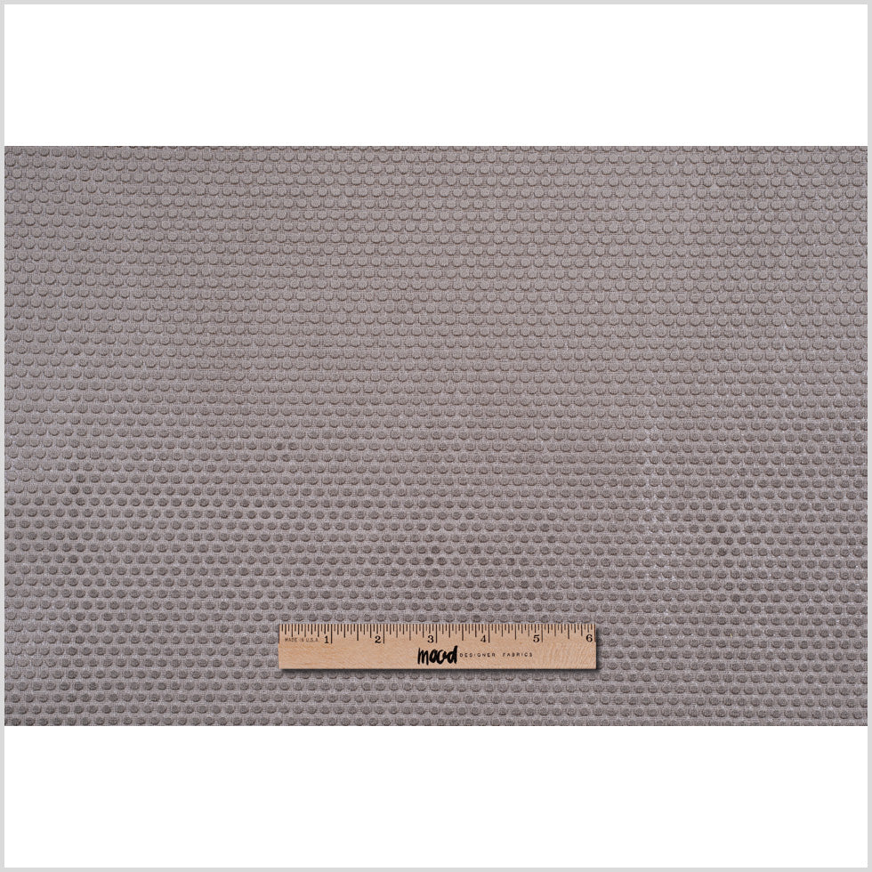 Taupe Dotted Cut Velvet Full Taupe Dotted Cut Velvet Full