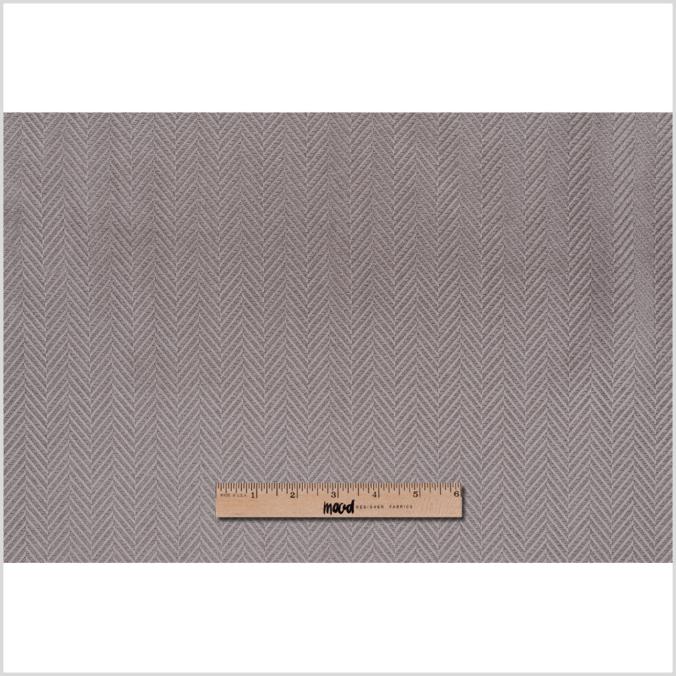 Taupe Herringbone Cut Velvet - Full Taupe Herringbone Cut Velvet - Full