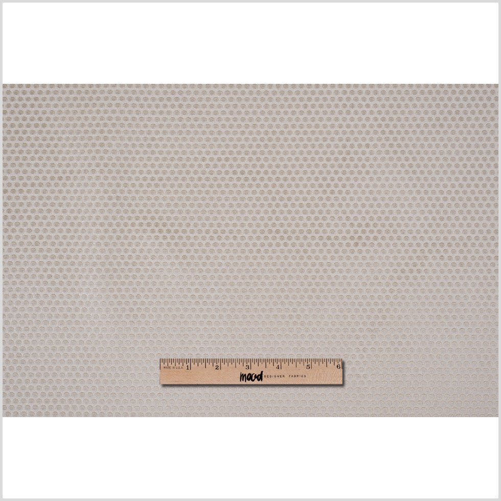 Pale Khaki Dotted Cut Velvet Full Pale Khaki Dotted Cut Velvet Full