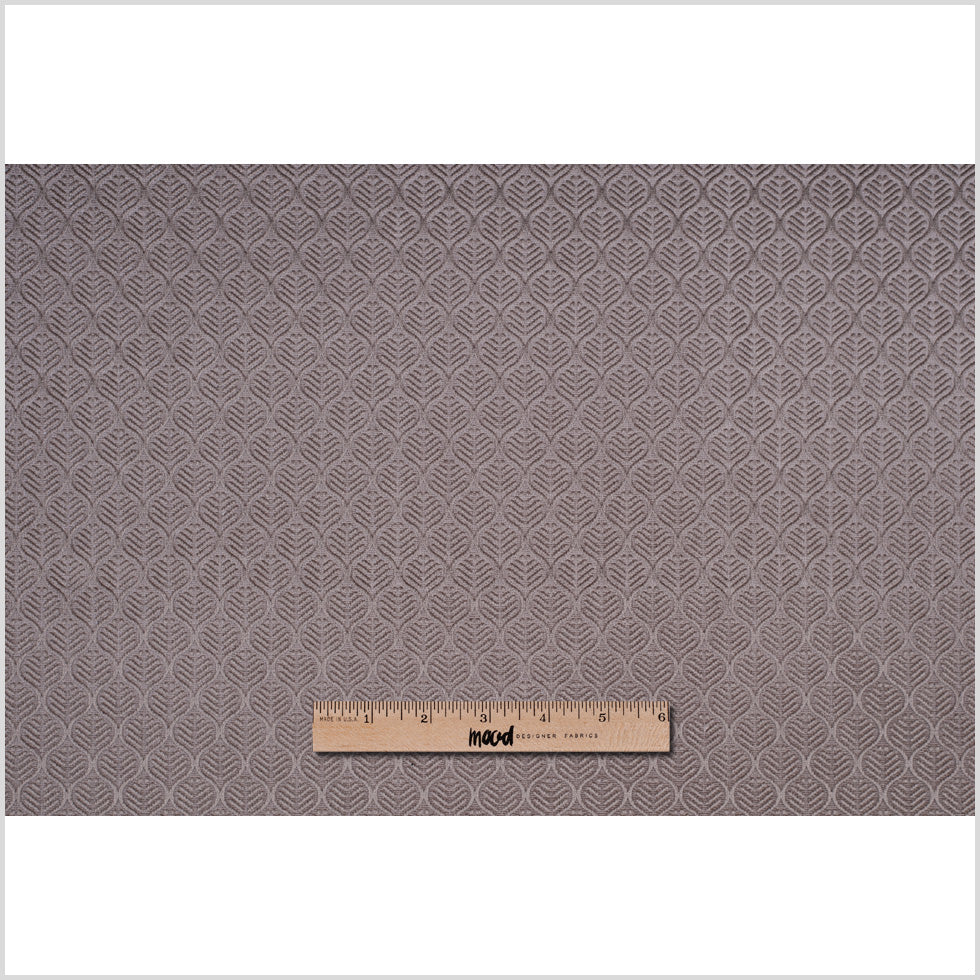 Taupe Geometric Cut Velvet Full Taupe Geometric Cut Velvet Full