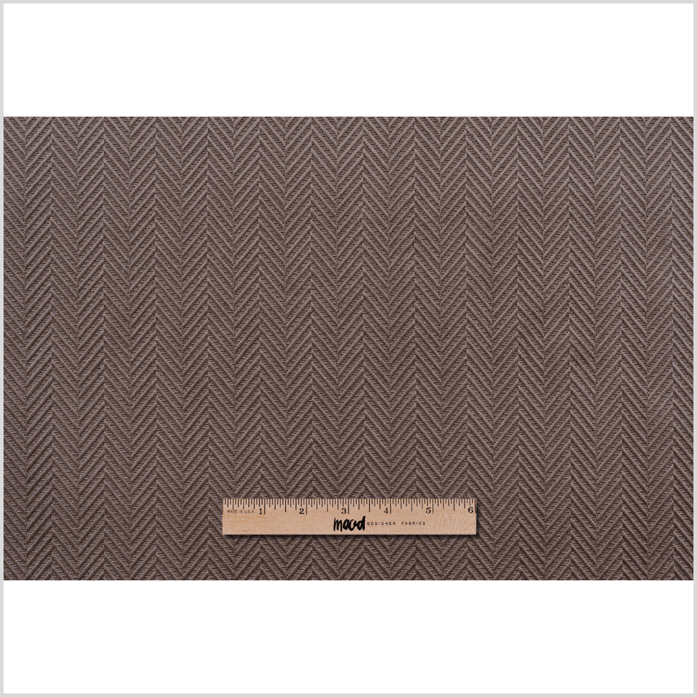 Espresso Herringbone Cut Velvet - Full Espresso Herringbone Cut Velvet - Full