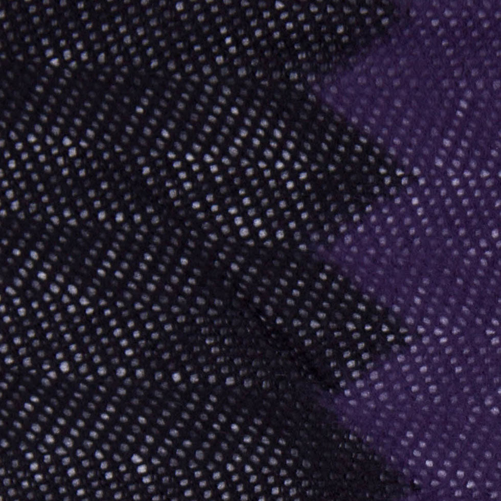 Purple, Black and White Big Zig Zags Soft Sweater Knit - Detail Purple, Black and White Big Zig Zags Soft Sweater Knit - Detail