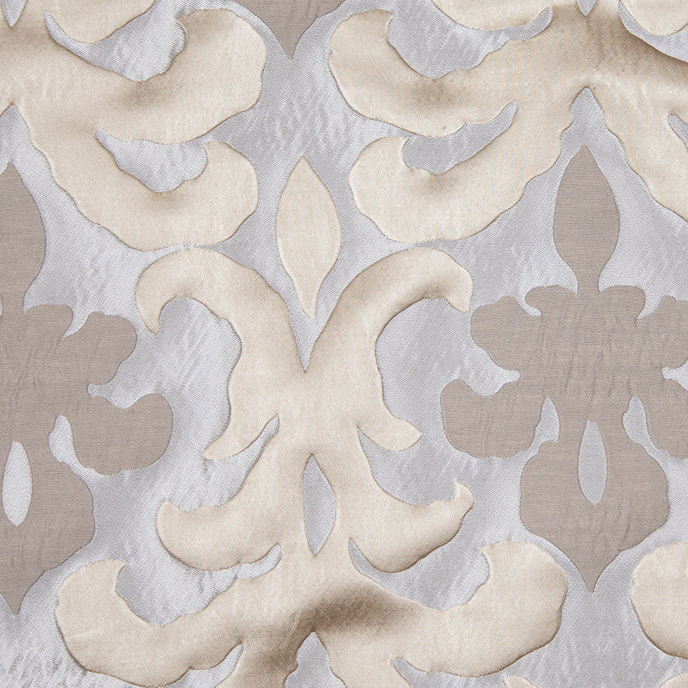 Beige Damask Polyester Brocade Satin Beige Damask Polyester Brocade Satin