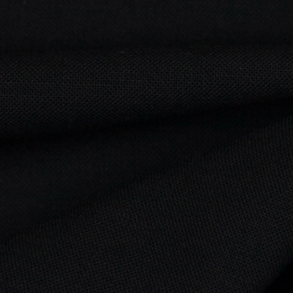 Italian Black Wool-Spandex Suiting - Full Italian Black Wool-Spandex Suiting - Full