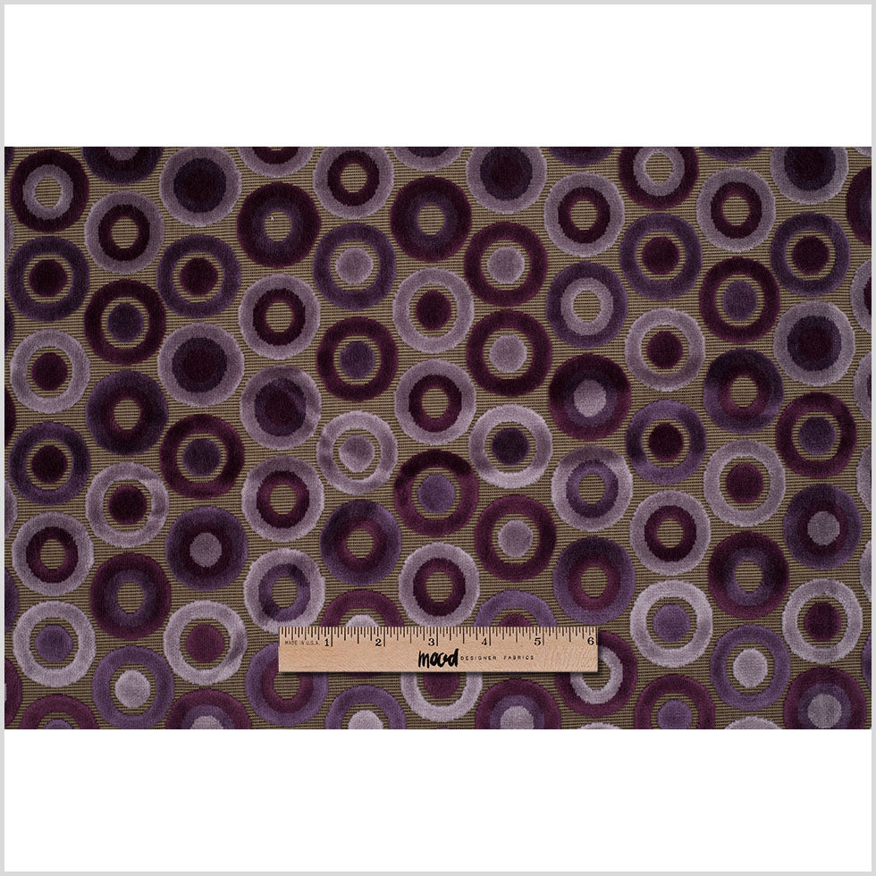 Turkish Purple Geometric Velvet - Full Turkish Purple Geometric Velvet - Full