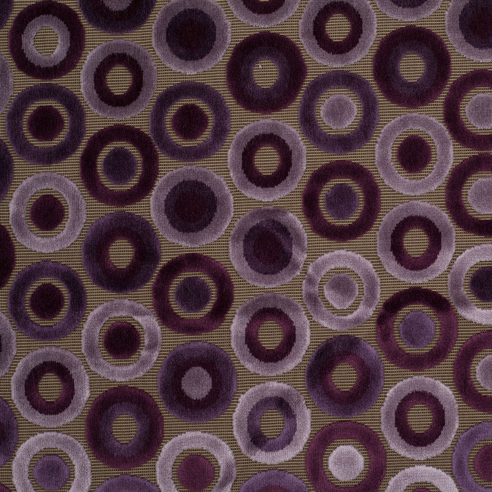 Turkish Purple Geometric Velvet Turkish Purple Geometric Velvet