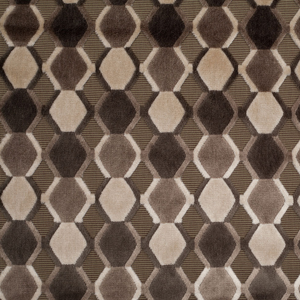 Gray/White Geometric Velvet Gray/White Geometric Velvet