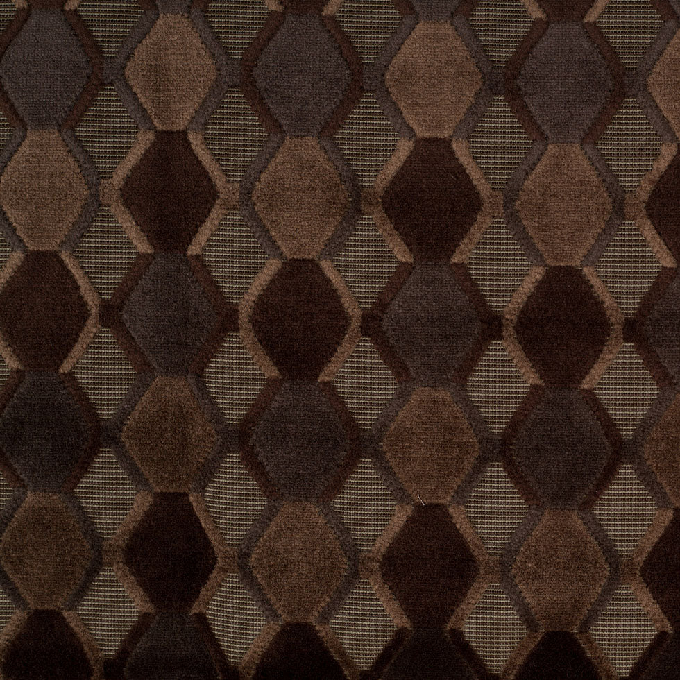 Brown Geometric Velvet Brown Geometric Velvet