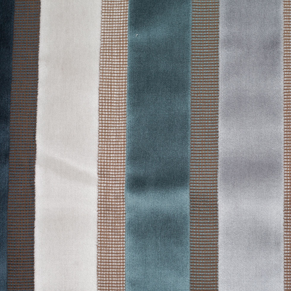 Blue/Gray Striped Velvet Blue/Gray Striped Velvet